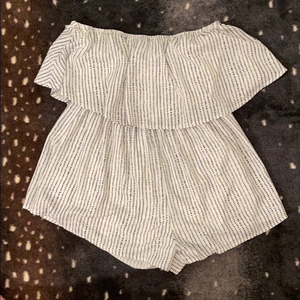 Peppermayo blue spotted romper